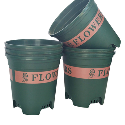 0.5 Gallon Round Plastic Flower Pots Plastic Plant Container Collision Resistance