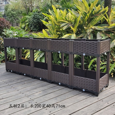 Backyard 0.5mm-16.0mm Thick Plastic Garden Planter Box Long Service Life
