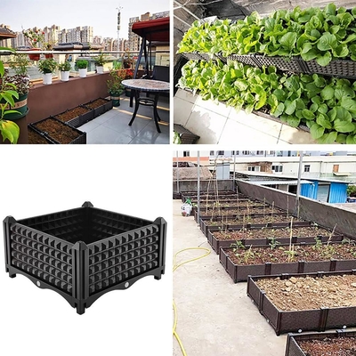 Flower Fruits Grow Plastic Planter On Wheels Multifunctional UV Resistant