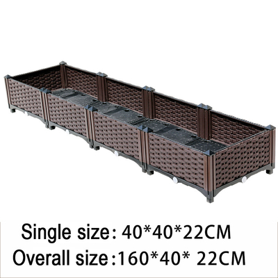 Antifreeze Plastic Planter With Wheels