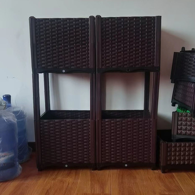 PVC Plastic Vegetable Garden Outdoor Flower Box Square
