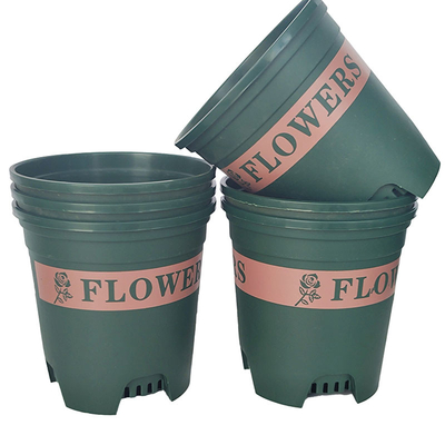 Customized 12 Inch Plastic Plant Pots Round Plastic Garden Pots 10 Gallon