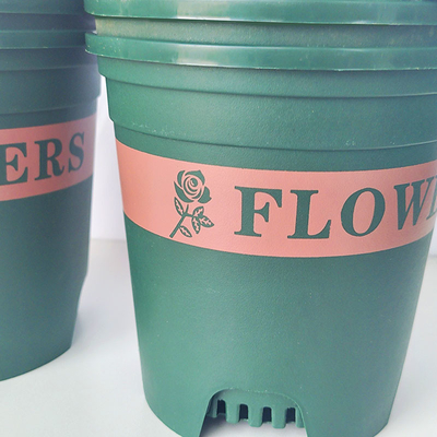 Customized 12 Inch Plastic Plant Pots Round Plastic Garden Pots 10 Gallon