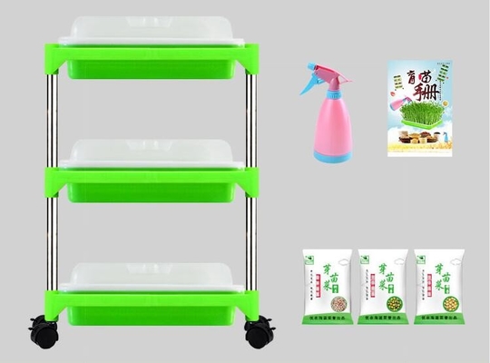 Multilayer Seedling Tray Stand Microgreen Hydroponic Trays Biodegradable