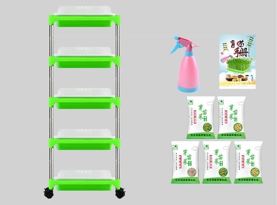Multilayer Seedling Tray Stand Microgreen Hydroponic Trays Biodegradable