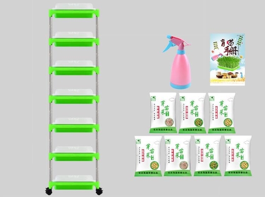 Multilayer Seedling Tray Stand Microgreen Hydroponic Trays Biodegradable