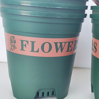 0.5 Gallon Round Plastic Flower Pots Plastic Plant Container Collision Resistance
