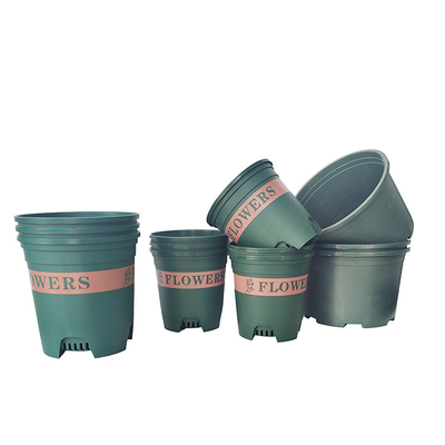 OEM Modern Round Plastic Flower Pots 9cm 11cm Round Plastic Plant Pots