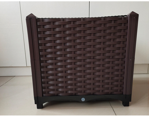 Flower Growing PP Plastic Planter On Wheels Leakage Proof Not Coated