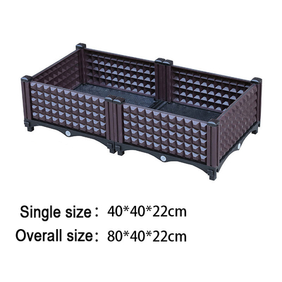 Modern Thickened Herb Plastic Planter On Wheels Corrosion Resistance