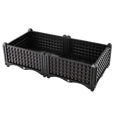 Drainable Garden Self Watering Planter Box On Wheels Frost Resistance