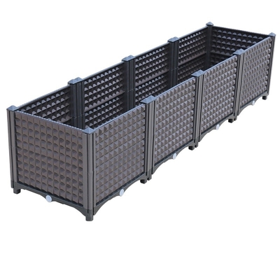 40*40*37cm Plastic Square Planter Boxes Plastic Veg Planters Light Weight