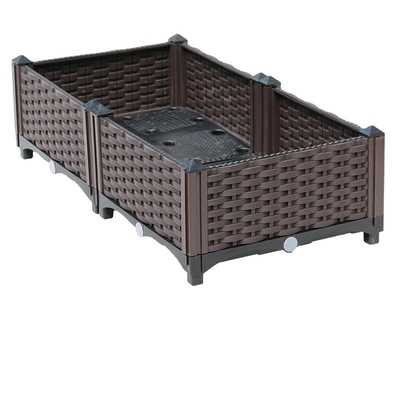 Antifreeze Plastic Planter With Wheels