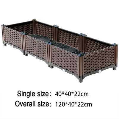 Antifreeze Plastic Planter With Wheels