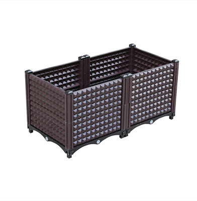 SGS Commercial Plastic Garden Planter Box Weather Resistance Simple Installation