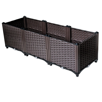 Inner Depth 30cm Plastic Raised Planter Boxes For Grapes Corrosion Proof