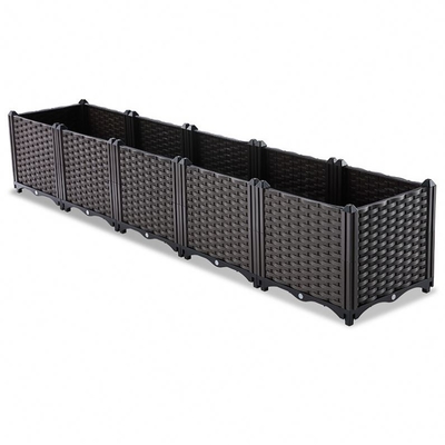 Hand Woven Plastic Garden Planter Box