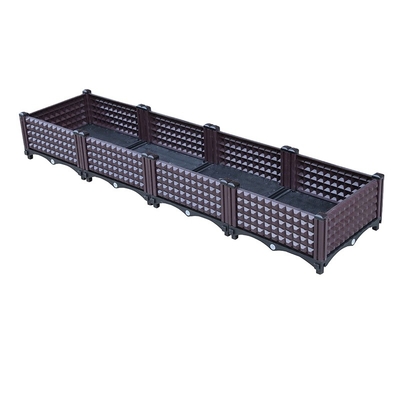 Minimalist Plastic Outdoor Planter Boxes Earth Friendly Urban Garden Planter