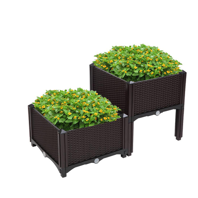120cm Length PP Large Plastic Rectangular Planter Boxes With Legs