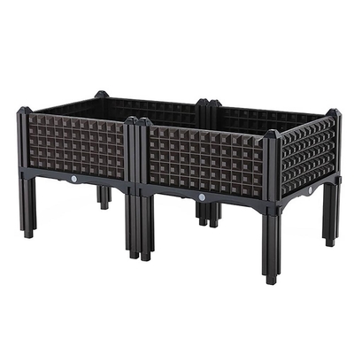 120cm Length PP Large Plastic Rectangular Planter Boxes With Legs