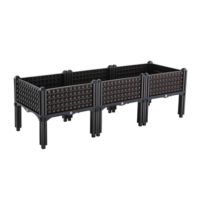 120cm Length PP Large Plastic Rectangular Planter Boxes With Legs