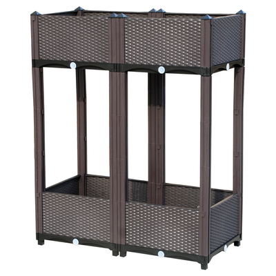 Large Capacity Polypropylene  Elevated Plastic Planter Box  Insect Proof