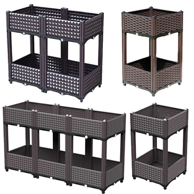 Large Capacity Polypropylene  Elevated Plastic Planter Box  Insect Proof