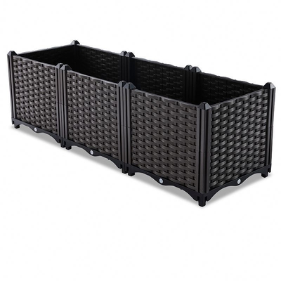 Restaurants Patio Plastic Garden Planter Box 160*40*37cm Logo Customized