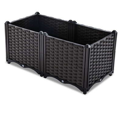 Restaurants Patio Plastic Garden Planter Box 160*40*37cm Logo Customized