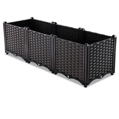 Breathable Large Plastic Garden Planter Boxes Plastic In Raised Garden Bed UV Resistant