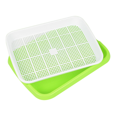 24.5cm Wide Plastic Hydroponic Trays Seed Sprouter Tray With Lid Anti Corrosion