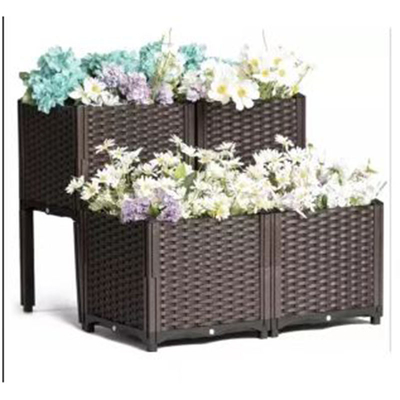 Vegetable And Flower Elevated Plastic Planting Box OEM Accepted