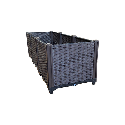 ISO9001 Rectangular Thick Plastic Raised Garden Box Leakage Proof