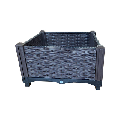 Weather Proof Plastic Raised Planting Beds Plastic Troughs For Vegetables No Leakage