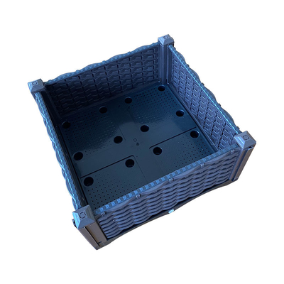 Weather Proof Plastic Raised Planting Beds Plastic Troughs For Vegetables No Leakage