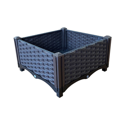 Antiwear Decorative Rectangular Plastic Flower Box Planter Outdoor Moth Prevention