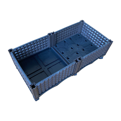 Corrosion Proof Plastic Planter On Wheels Garden Planting Boxes Flexibility