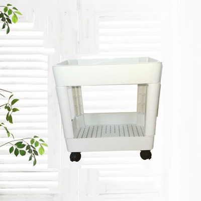 Multifunctional Mobile Plastic Bathroom Trolley Shelf Wear Resistance