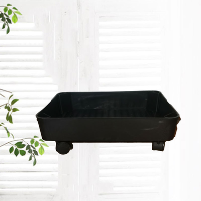Multi Layer Shelf Ultra Thin Plastic Storage Trolley Compression Resistance