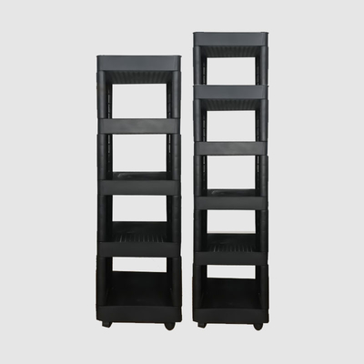 Easy To Assemble Multilayer Home Kitchen  Plastic Storage Trolley Four Wheels