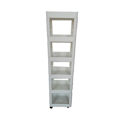 Easy To Assemble Multilayer Home Kitchen  Plastic Storage Trolley Four Wheels