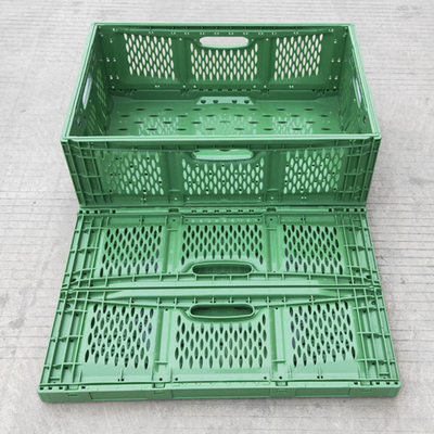 Customized Supermarkets Plastic Folding Basket Vegetable Food Transportation